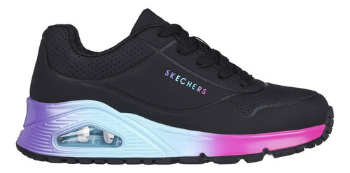 Tenis Skechers Deportivo Niña Uno Pop Negro Cómodo 310549 