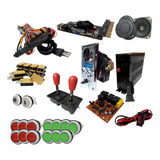 Kit Arcade Con Tarjeta Multijuegos Pandora X Plus 2600