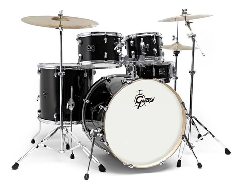 Bateria Gretsch Ge4 E825v Energy B Black C/ Ferragem Cor Preto