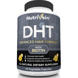 Bloquedor Dht Con Biotina 60 Capsulas Nutrivein Hecho En Usa