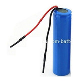 Bateria 18650 3,7v 2000mah Com Fio Terminal 