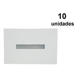 10 Balizador Friso Branco Parede Escada Caixa 4x2 P/ Led G9 