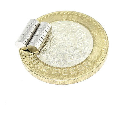 20pzs Imanes 4mm X 1mm Neodimio Redondo Pequeño Y Potente | MercadoLibre