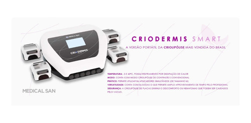 Criolipolise Criodermis Smart 2 Aplicadores M E 1 G