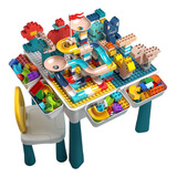 Juego De Rol Infantil Unisex Con Legos, Mesa Y Silla Crusec