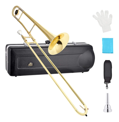 Eastrock Bb Tenor Tlide Trombone Instrumento Musical De Lato