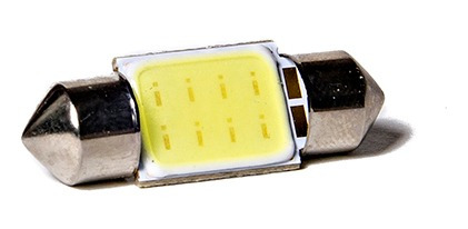 Lampara Tubular Cob 3 Led 31mm 12v Festoon El Par Auto