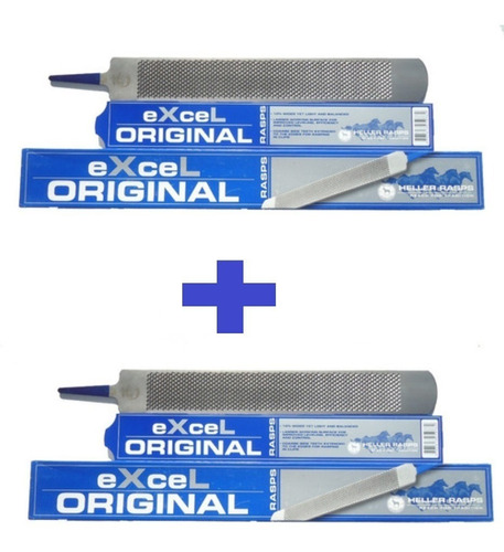 2 X Raspa Escofina Excel Original Heller Mustad