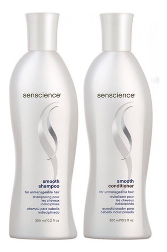  Kit Senscience Smooth Shampoo 300ml E Condicionador 300ml