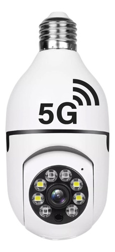 Camera 5g Wi Fi Lampada De Segurança Externa Hd 1080p