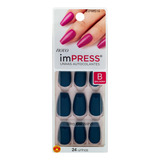 Unhas Postiças Autocolantes Bailarina Kiss - Sapphire