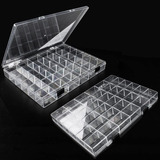 Caja Organizadora De Plástico Transparente De 36 Cuadrículas