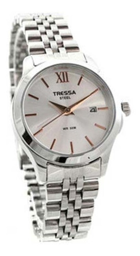 Reloj Tressa Date Dama Mujer Acero Sumergible Calendario