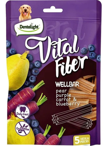 Dentalight Vital Fiber Wellbar Arándanos 85g