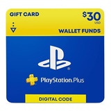 Tarjeta Playstation Store - Psn Card 30 Usd Digital - Ps4