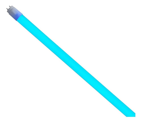 Lâmpada Tubo Led T8 18w Azul 120cm Plástico Bilateral