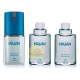 Natura Kaiak Tradicional Masculino Deocorporal 100ml + 2 Refil 100ml