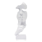 Estatua Del Pensador, Silence Is Gold, Figura De Arte Abstra