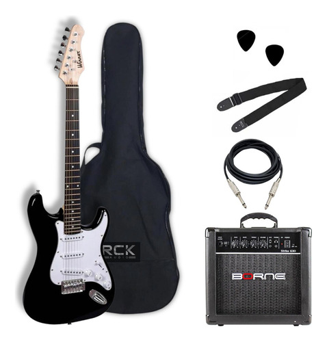 Kit Guitarra Stratocaster Winner Wgs + Amplificador G30