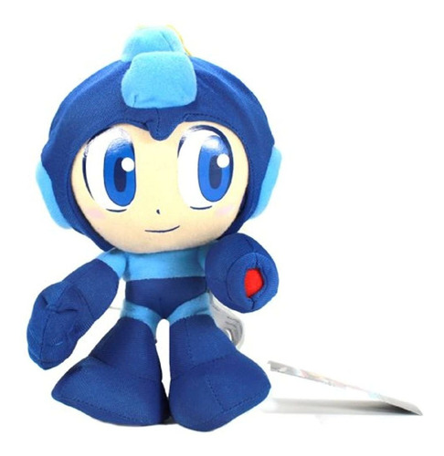 Great Eastern Peluche Mega Man De Felpa, 17.7 Ctm Color Blue