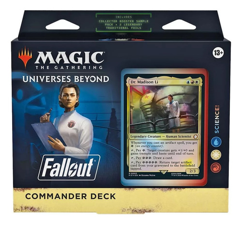 Deck Commander Magic Fallout Science! Mtg Baralho Lançamento