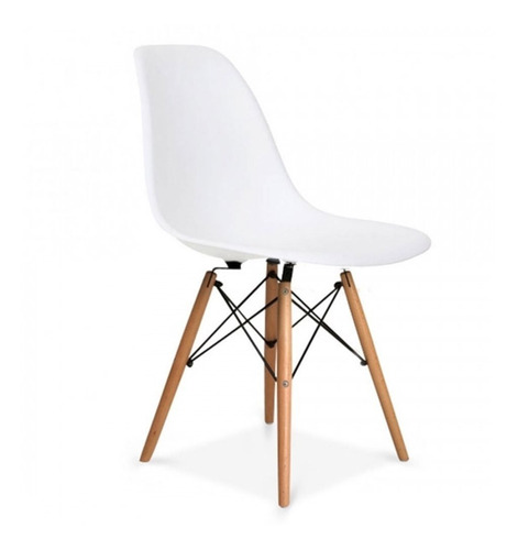 Silla Eames Patas Madera Nordica X 4 Unidades