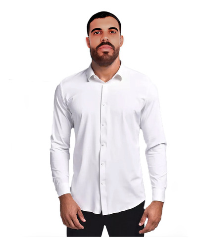 Camisa Social Masculina Slim Fit Frete Grátis - N7 Original