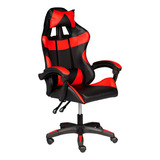 Cadeira Gamer Nw Giratoria Expert Vermelha Cor Vermelho Material Do Estofamento Couro Sintético