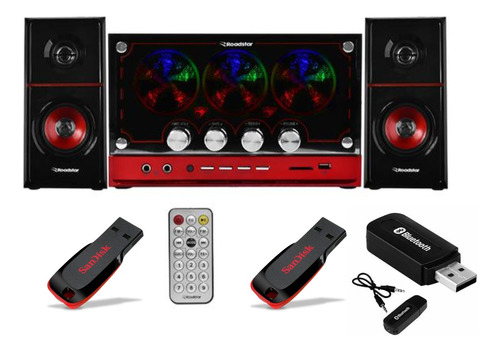 Mini System Rs-20sm Roadstar Usb\fm + 2 Pen Drive + Adap Bt 