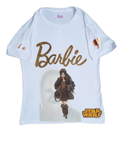 Playera Barbie Star Wars Chewbacca Blusa Dama