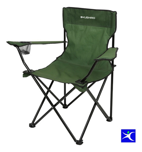 Silla Director Plegable Camping Reforzada Porta Vaso Kushiro