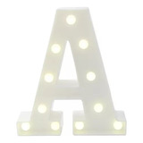 Letras De Led Branca 3d Luminaria 22cm Para Decoração Festa 