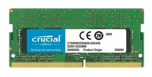 Memoria Ram Crucial 16gb Ddr4 2666 Mhz Portátil Actualiza Pc