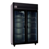 Heladera Exhibidora Vertical Inelro Mt 34 Black 2 Puertas 