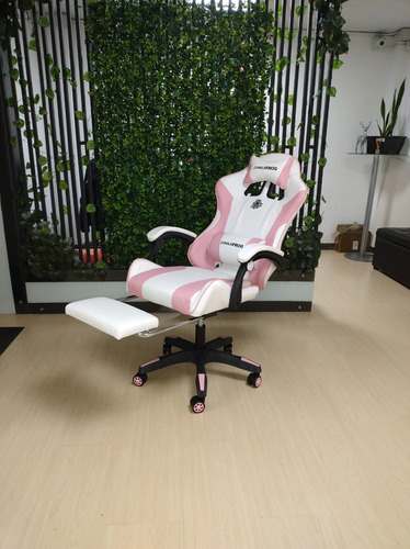 Silla Gamer Reposapiernas Y Masajeador