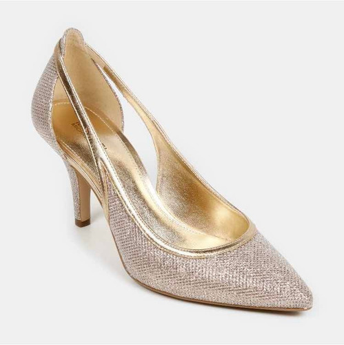 Zapatillas Mujer Doradas Fiesta Michael Kors Nuevo 23.5 Mk