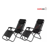 2 Pack Silla Camastro Reclinable Para Jardín De Posiciones