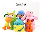 6pcs Pocoyo Elly Pato Loula Fred Loula Muñeco Peluche Juguet