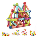 Bloques De Construcción Magnéticos Juguetes 64pcs Para Niños