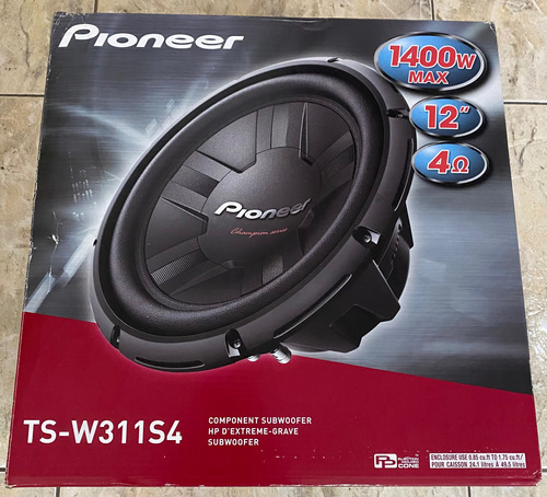 Parlante Pioneer Subwoofer Ts-w311s4 12 1400w
