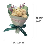 Mini Clip Decorativo J Dried Flower Bouquet Para Coche, Dise