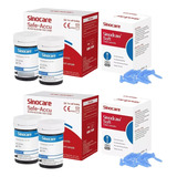 100 Tiras Reactiva Glucosa Safeaccu + 100 Lanceta Glucometro