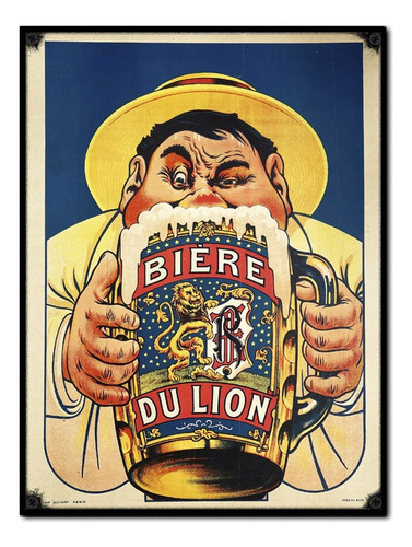 #1228 - Cuadro Decorativo Vintage - Cerveza Poster No Chapa