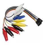 El 10 Cables Jumper Hembra A Caiman 20cm Protoboard Arduino