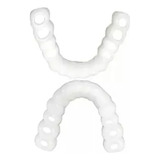 2pcs Folheados Superior Inferior Sorriso Dentes Falsos