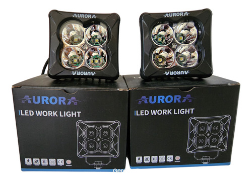 Faros Led Duallys Aurora 3 Pul 40w Blanco  Pods (par)