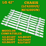 Kit De Regletas Led Para LG Modelo: (42lb580t) Y (42lf585t).