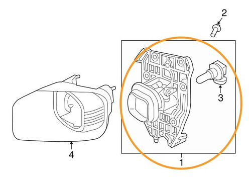 Faro Antiniebla Izquierdo Con Base F-350 F-250 Super Duty Foto 2