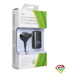 Kit De Carga Juega Xbox 360 Cargador Cable  Batería 4800 Mah
