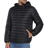 Jaqueta Puffer Bobojaco Masculina Corta Vento C/ Bolso Capuz